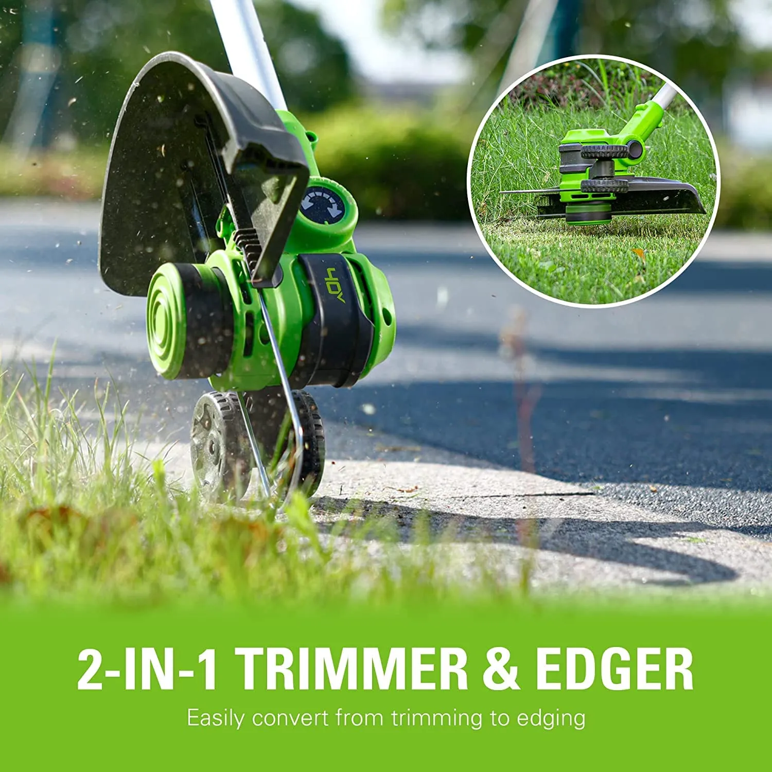 40V 16" Cordless Battery Push Mower 3pc Combo Kit w/ 4Ah Battery, 2Ah Battery & Charger
