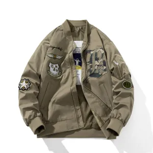American baseball jacket men and women winter embroidered jacket top