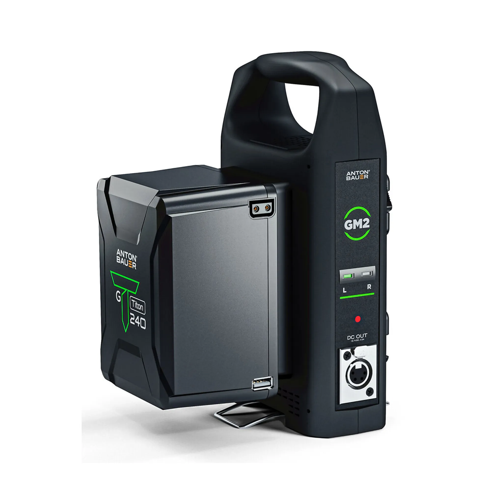 Anton Bauer GM2 Dual-Bay Gold-Mount Charger with 4-Pin XLR Output