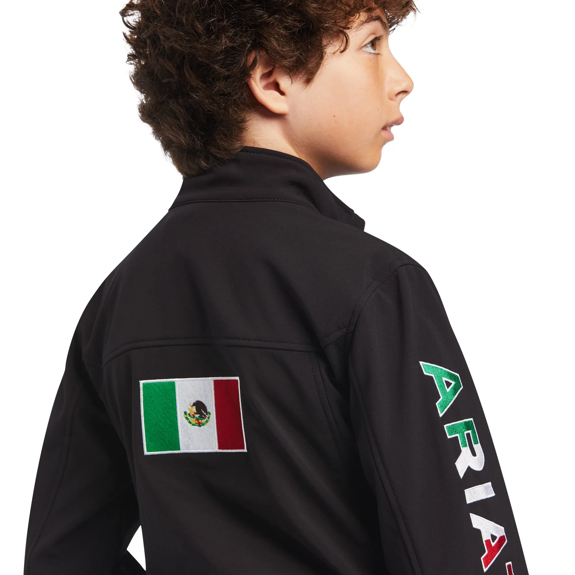 Ariat® Children's New Team Softshell Mexico Black Jacket 10036550