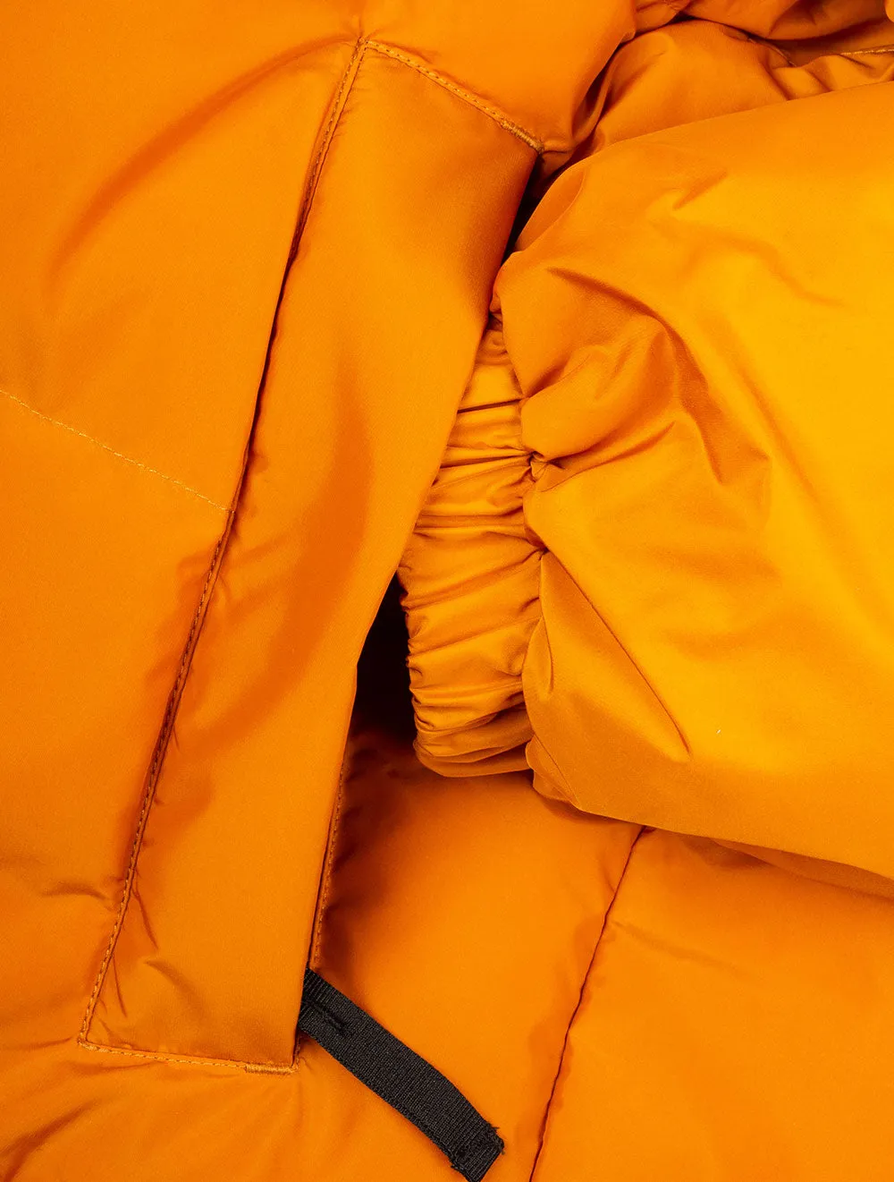 Blocked Padded Jacket Dark Mustard Orange
