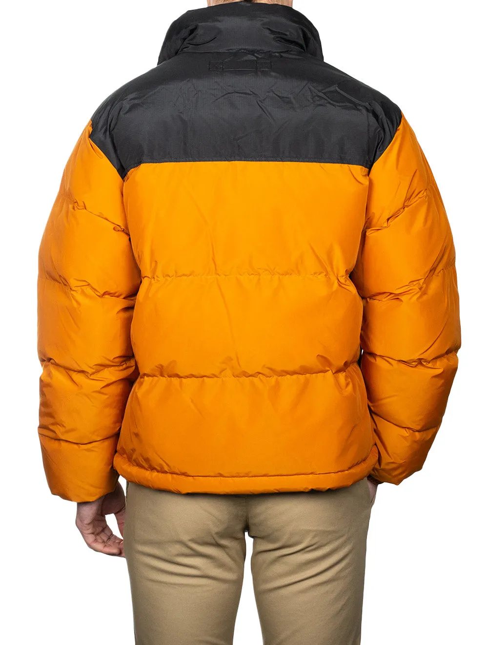 Blocked Padded Jacket Dark Mustard Orange