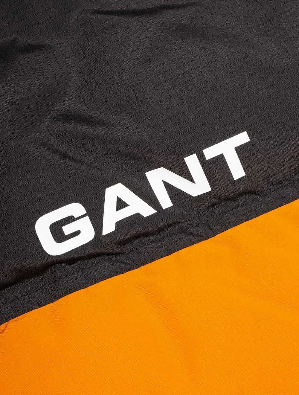 Blocked Padded Jacket Dark Mustard Orange