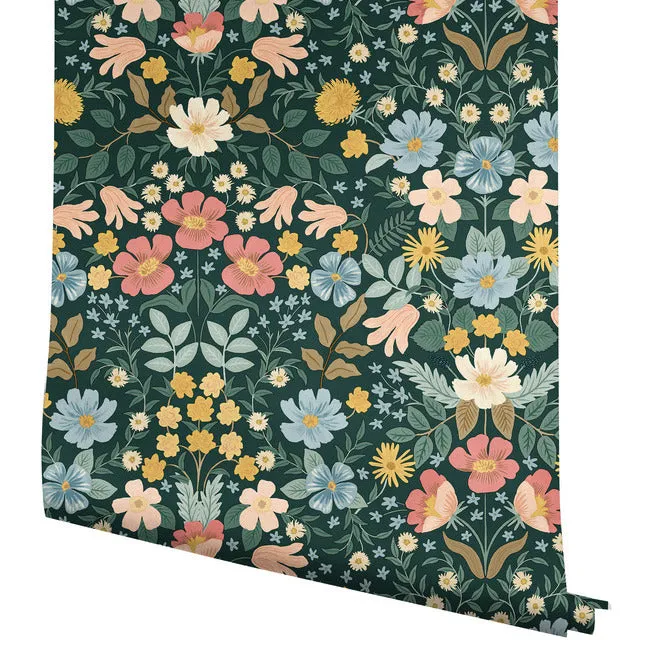 Bramble Garden Premium Peel   Stick Wallpaper