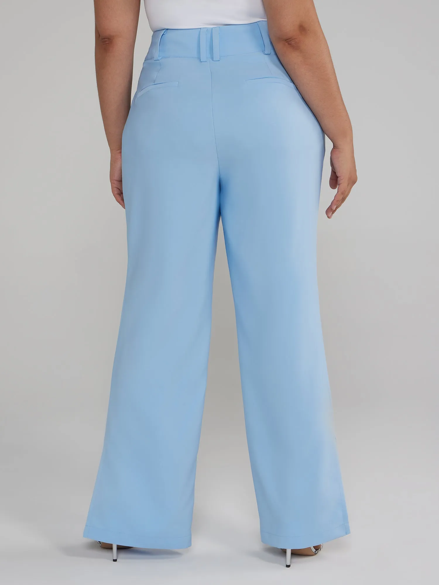 Fashion To Figure - Straight Leg Pants with Side Slits
