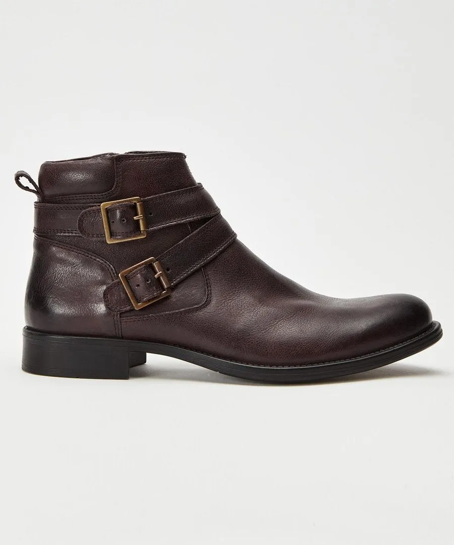 Joe Browns Mens Remix Leather Boots - Brown