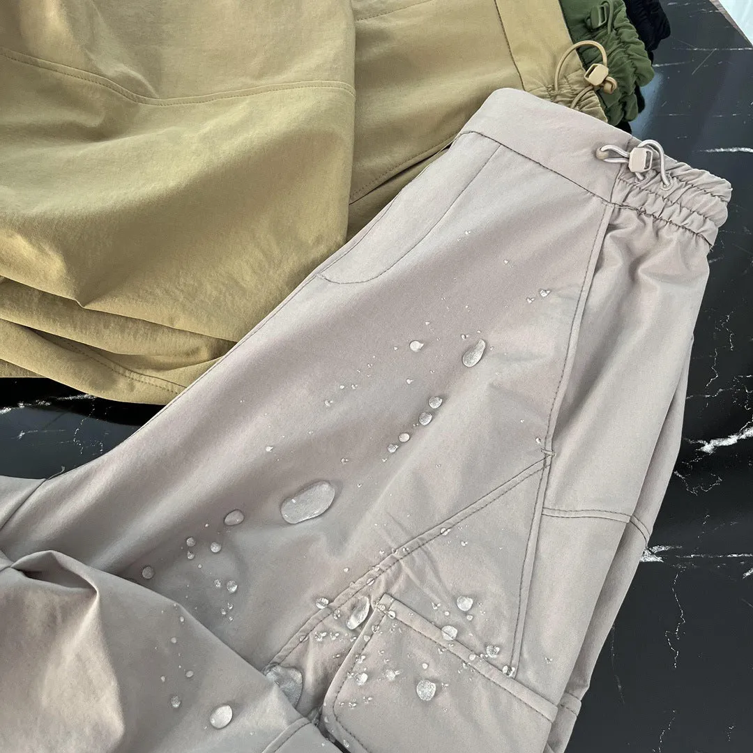 Joskaa dti outfits Strict Selection Parachute Pants Banana Autumn Quick-Drying Umbrella Pants Casual Pants Breathable Wide-Leg Overalls Women