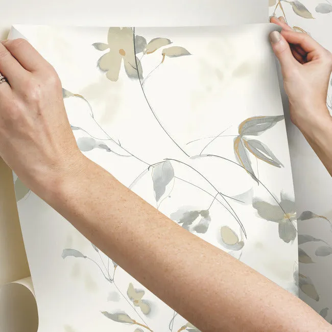 Linden Flower Premium Peel   Stick Wallpaper