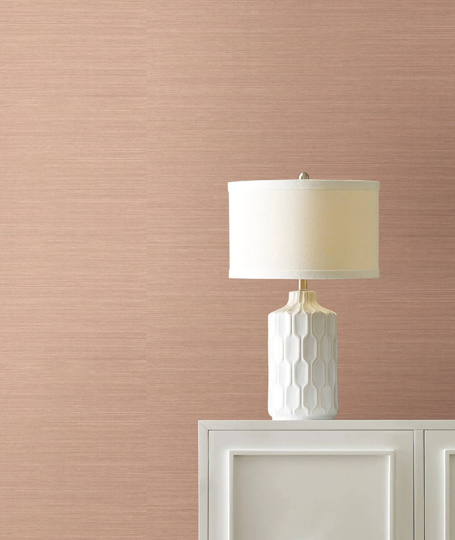 Maguey Blush Sisal Wallpaper