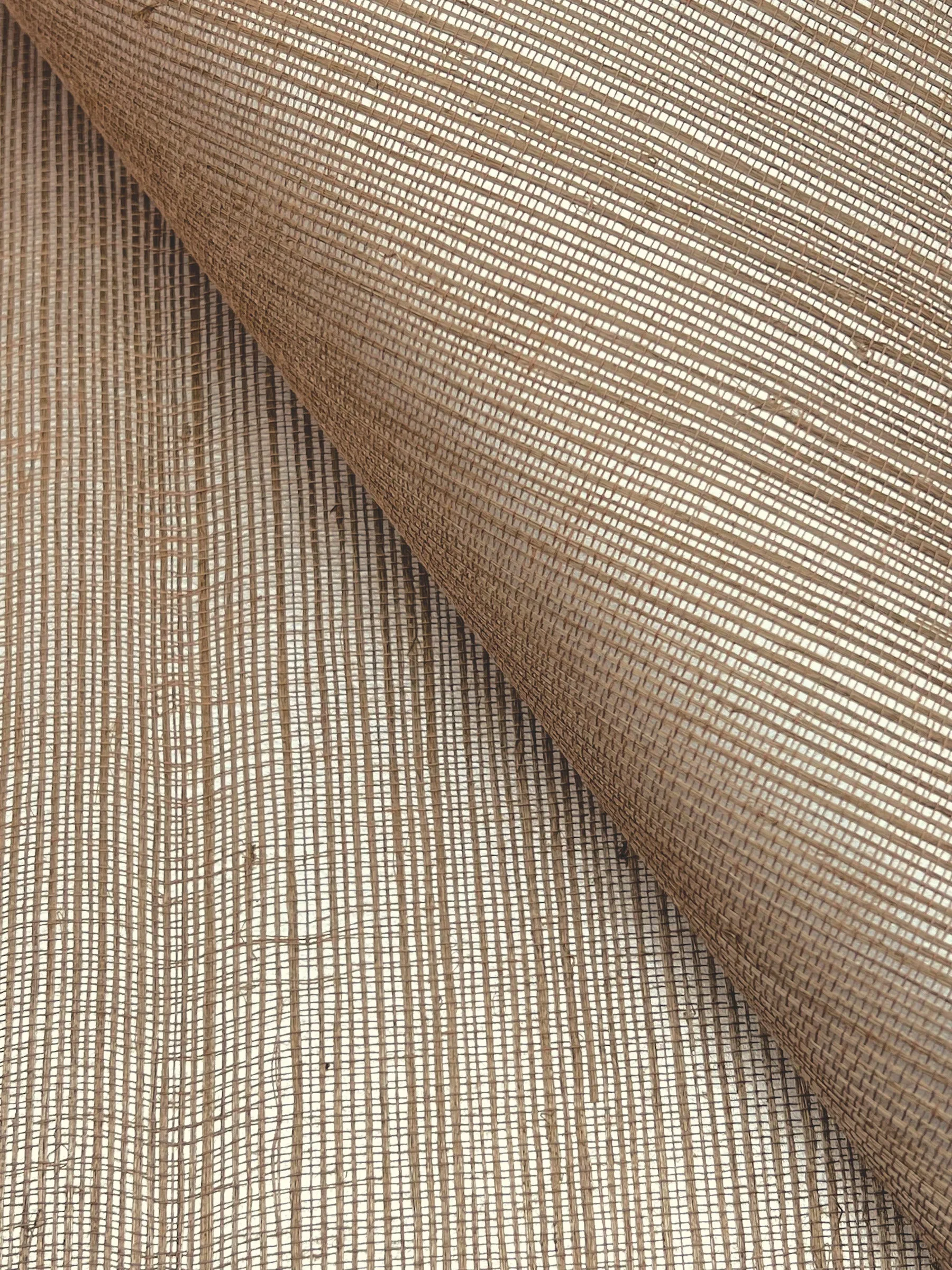 Maguey Silver and Beige Sisal Wallpaper