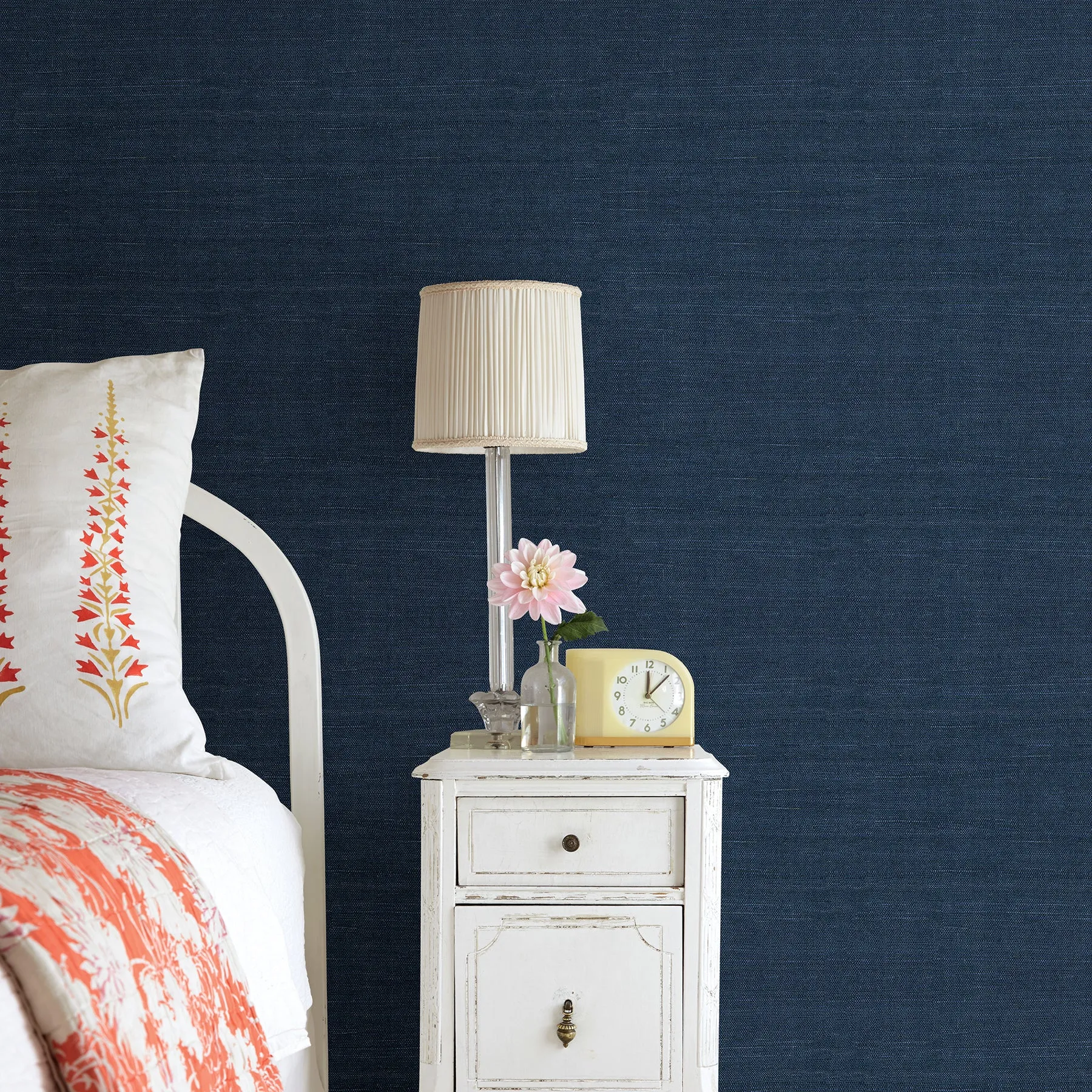 Peninsula Navy Sisal Wallpaper