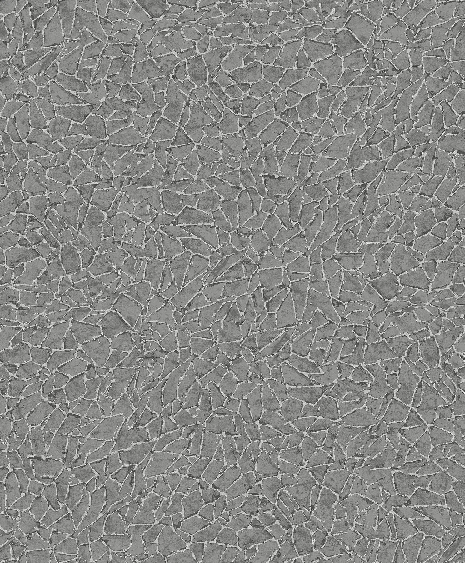 Soma Silver Metallic Crackling Wallpaper