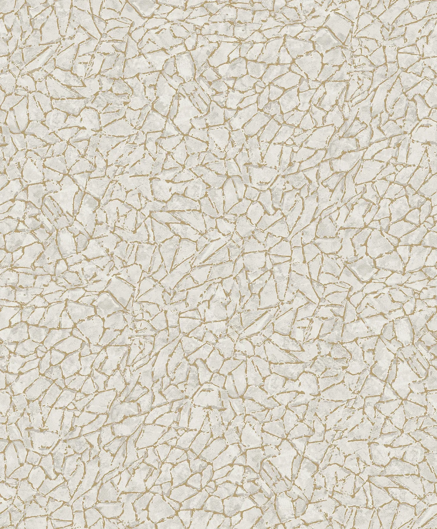 Soma Silver Metallic Crackling Wallpaper