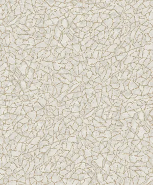 Soma Silver Metallic Crackling Wallpaper