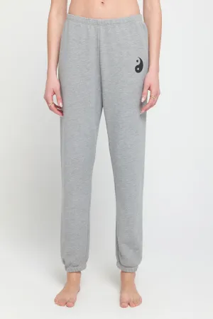 Spiritual Gangster Yin Yang Luna Sweatpant - Heather Ash