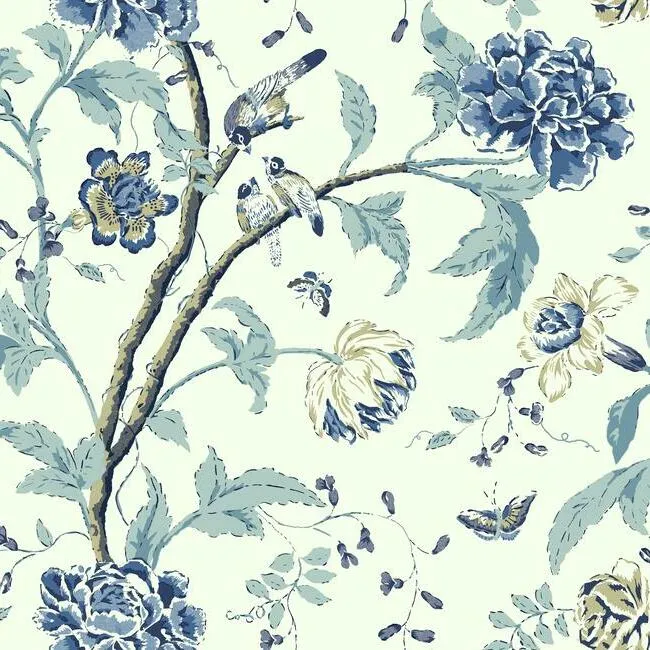 Teahouse Floral Sure Strip Wallpaper
