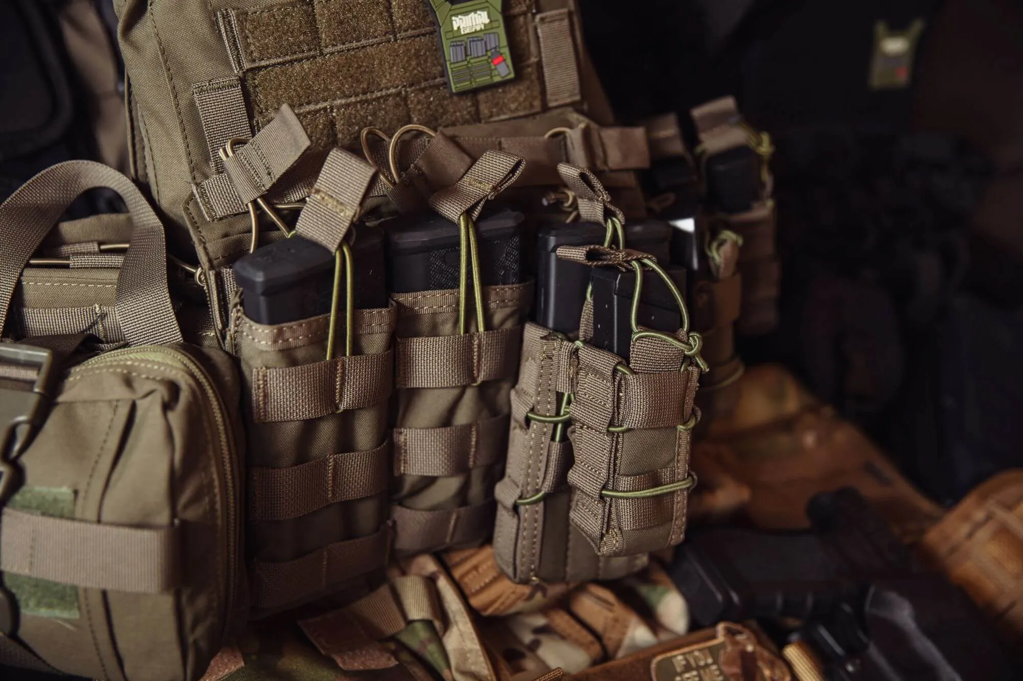 Triple Open Magazine Pouch Koga - Olive