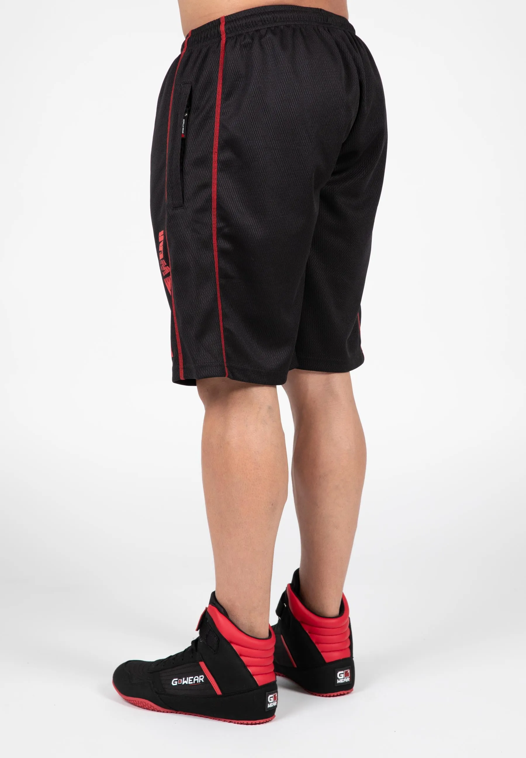 Wallace Mesh Shorts - Black/Red